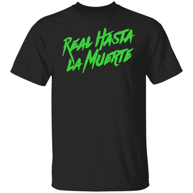 Anuel Aa Merch Neon Green Real Hasta La Muerte Tee