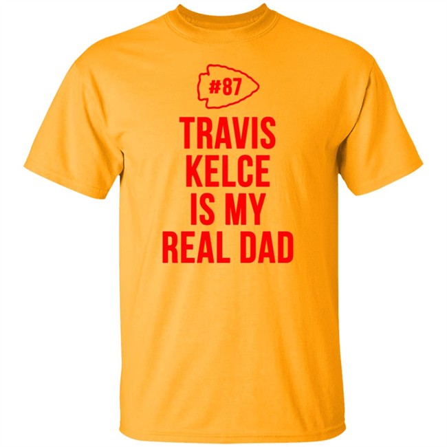 Travis Kelce Is My Real Dad Bodysuit Baby Shirt Travis Kelce Is My Real Dad Bodysuit Baby Shirt