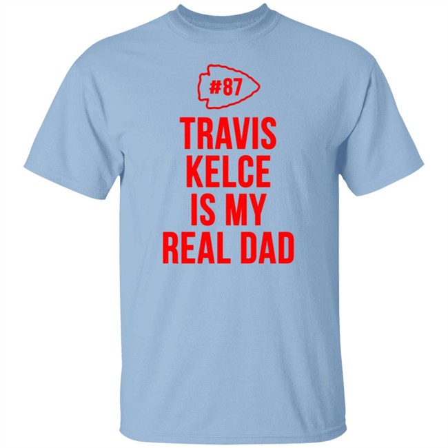 Travis Kelce Is My Real Dad Bodysuit Baby Shirt Travis Kelce Is My Real Dad Bodysuit Baby Shirt
