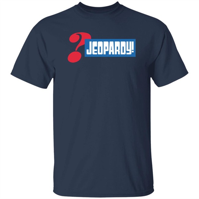 Jeopardy Merchandise Jeopardy Logo Blue Tee Shirt