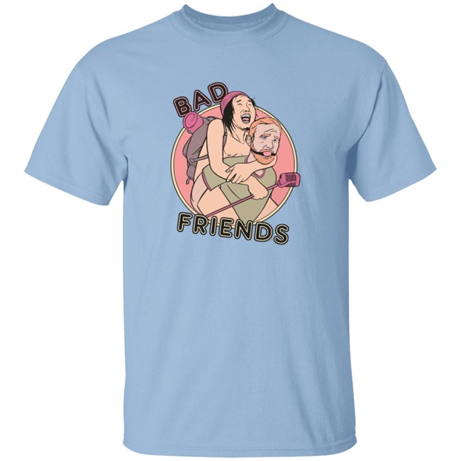 Bad Friends Andrew Santino Piggy Back Tee Shirt