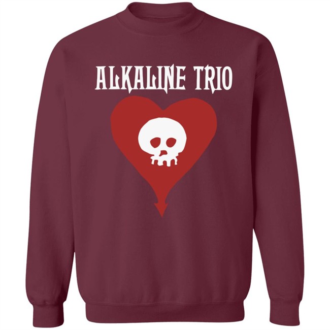 Alkaline Trio Merch Heartskull Shirt Alkaline Trio Merch Heartskull Shirt