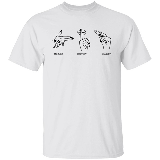 Merchlabs Mmm Tee Shirt Murder Mystery Makeup Shirt Merchlabs Mmm Tee Shirt Murder Mystery Makeup Shirt