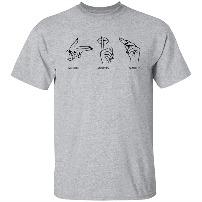Merchlabs Mmm Tee Shirt Murder Mystery Makeup Shirt Merchlabs Mmm Tee Shirt Murder Mystery Makeup Shirt