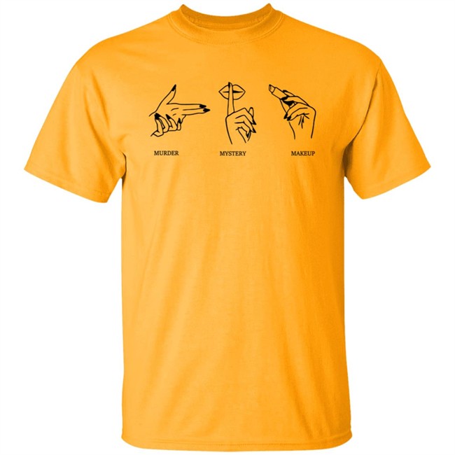 Merchlabs Mmm Tee Shirt Murder Mystery Makeup Shirt