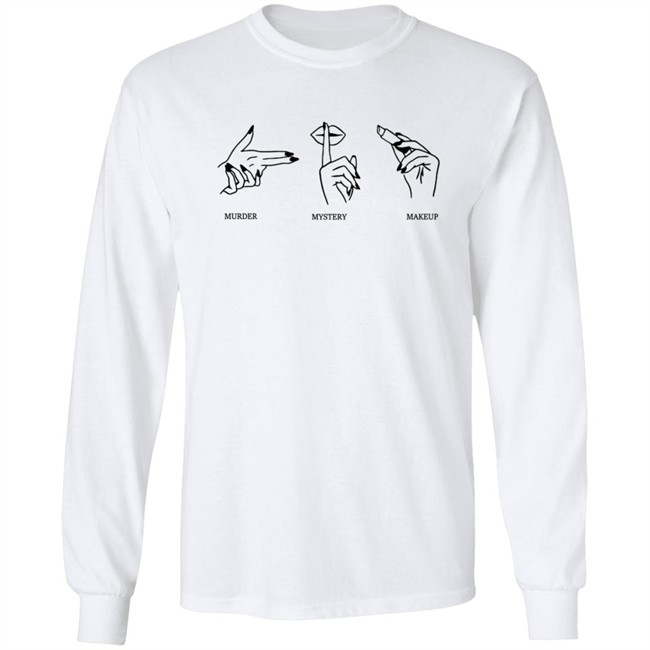 Merchlabs Mmm Tee Shirt Murder Mystery Makeup Shirt Merchlabs Mmm Tee Shirt Murder Mystery Makeup Shirt