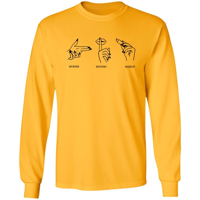 Merchlabs Mmm Tee Shirt Murder Mystery Makeup Shirt Merchlabs Mmm Tee Shirt Murder Mystery Makeup Shirt