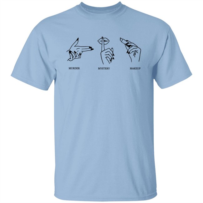 Merchlabs Mmm Tee Shirt Murder Mystery Makeup Shirt Merchlabs Mmm Tee Shirt Murder Mystery Makeup Shirt
