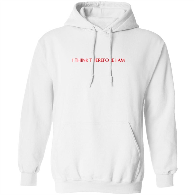 Billie Eilish Merch I Think Therefore I Am Hoodie