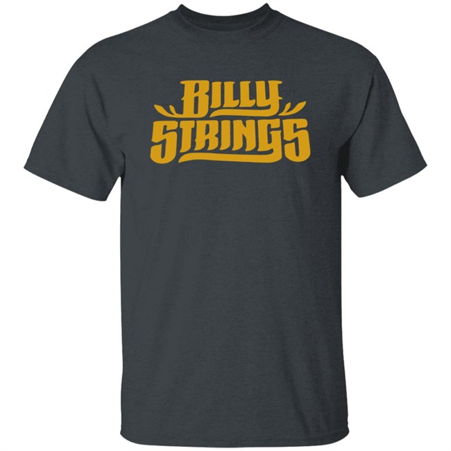 Billy Strings Merch Gold Logo Tee Shirt Billy Strings Merch Gold Logo Tee Shirt