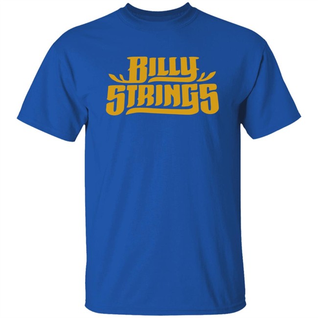 Billy Strings Merch Gold Logo Tee Shirt Billy Strings Merch Gold Logo Tee Shirt