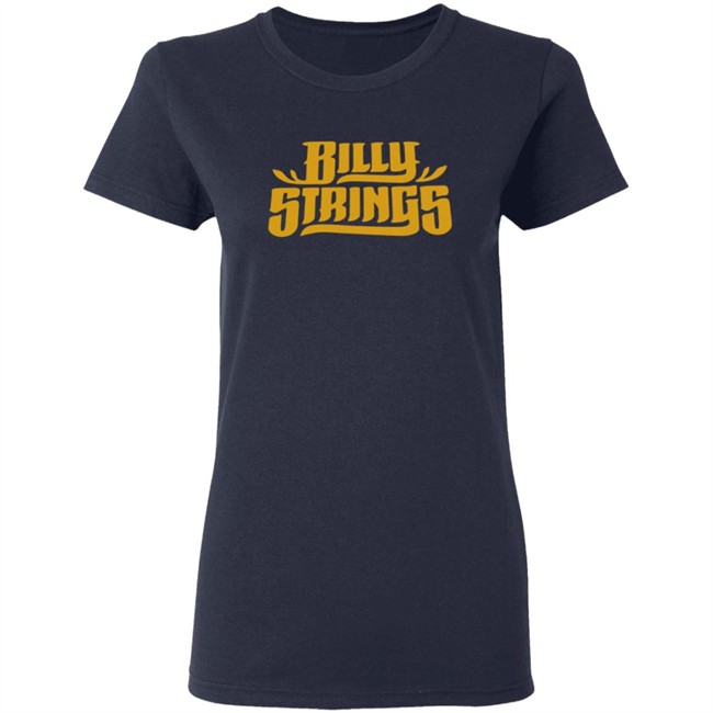Billy Strings Merch Gold Logo Tee Shirt Billy Strings Merch Gold Logo Tee Shirt