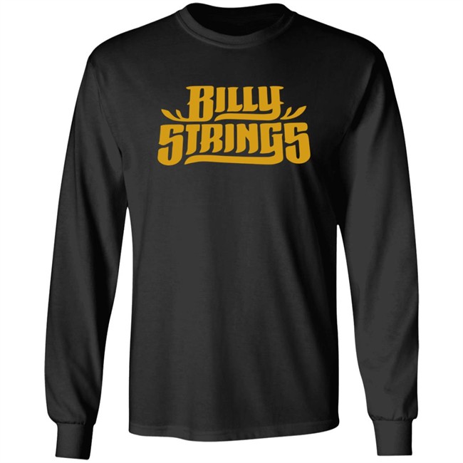 Billy Strings Merch Gold Logo Tee Shirt Billy Strings Merch Gold Logo Tee Shirt