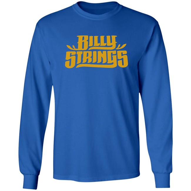 Billy Strings Merch Gold Logo Tee Shirt Billy Strings Merch Gold Logo Tee Shirt