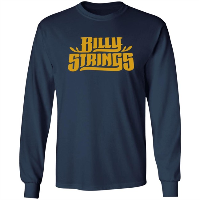 Billy Strings Merch Gold Logo Tee Shirt Billy Strings Merch Gold Logo Tee Shirt