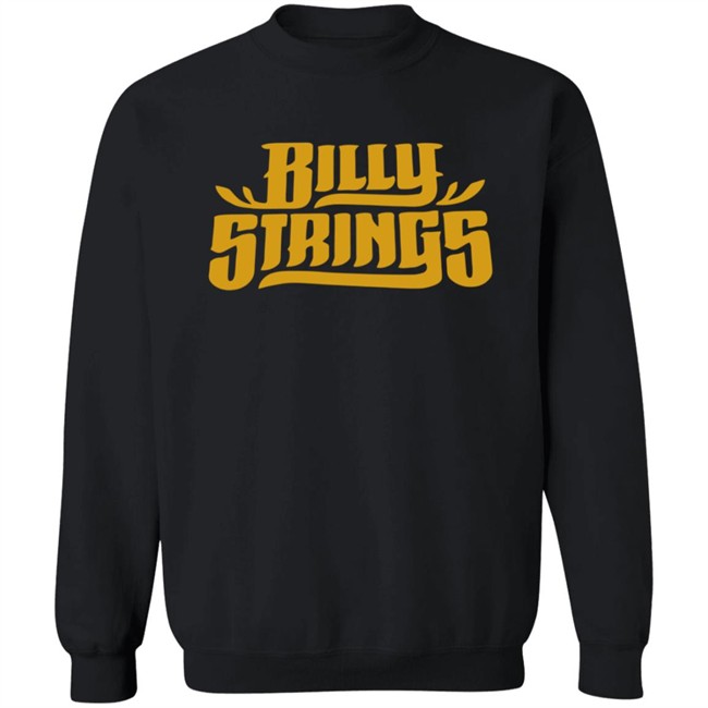 Billy Strings Merch Gold Logo Tee Shirt Billy Strings Merch Gold Logo Tee Shirt