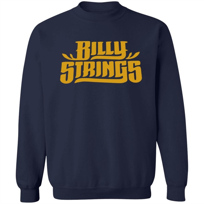 Billy Strings Merch Gold Logo Tee Shirt Billy Strings Merch Gold Logo Tee Shirt