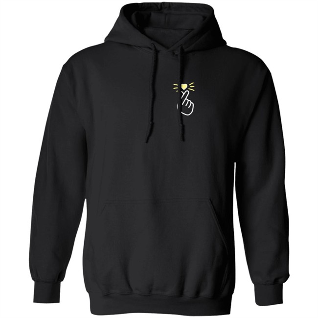 Girbeagly Merch Finger Heart Hoodie Sweatshirt