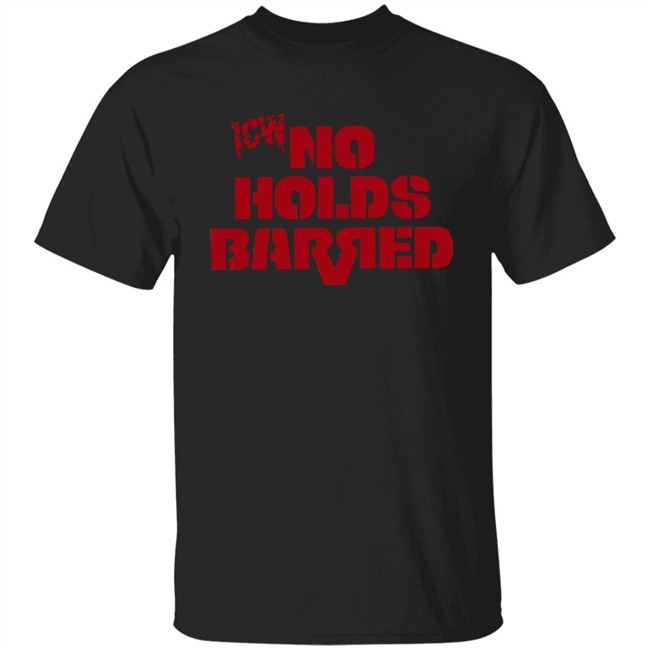 Icw No Holds Barred Merch Classic Logo Red Shirt