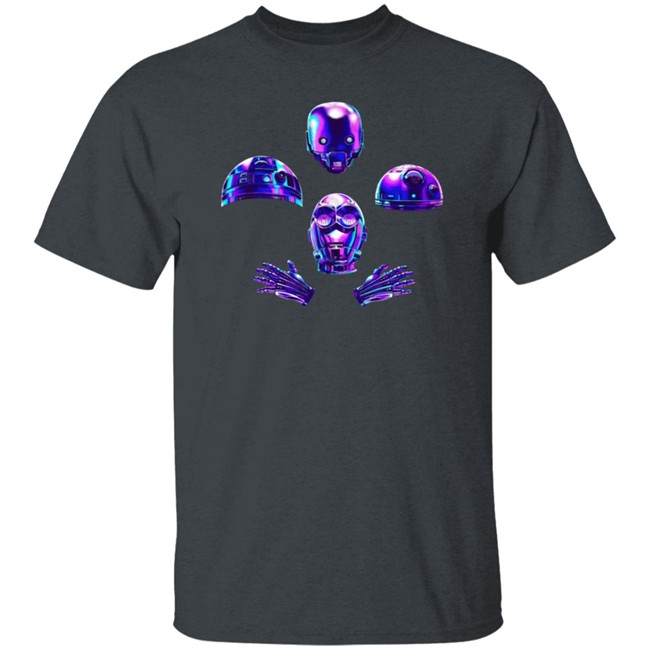 Zero Briant Shark Robot Bohemian Robots Tee Shirt Zero Briant Shark Robot Bohemian Robots Tee Shirt
