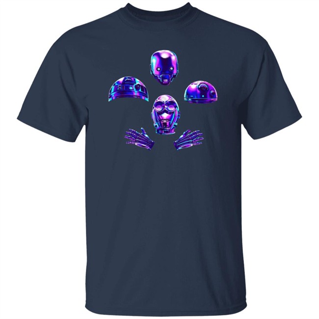 Zero Briant Shark Robot Bohemian Robots Tee Shirt Zero Briant Shark Robot Bohemian Robots Tee Shirt