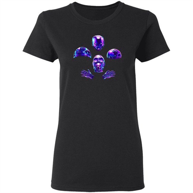 Zero Briant Shark Robot Bohemian Robots Tee Shirt Zero Briant Shark Robot Bohemian Robots Tee Shirt