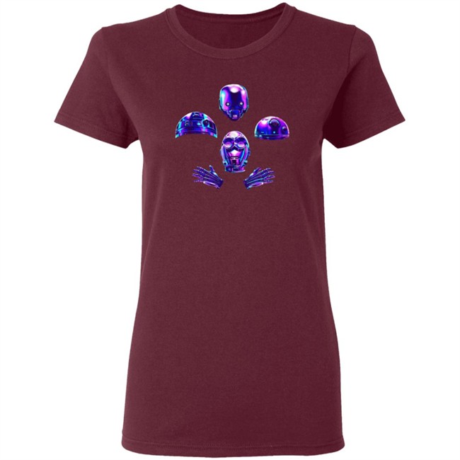 Zero Briant Shark Robot Bohemian Robots Tee Shirt Zero Briant Shark Robot Bohemian Robots Tee Shirt