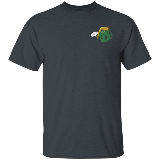 Thicc Boy Merch Oops Grenade Long Body Black Tee Thicc Boy Merch Oops Grenade Long Body Black Tee