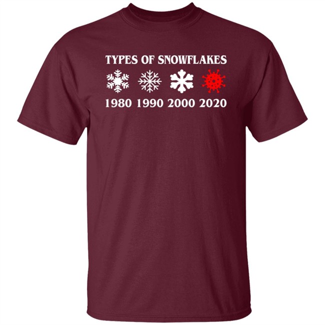 Inspire Uplift Types Of Snowflakes Tee Shirt Inspire Uplift Types Of Snowflakes Tee Shirt