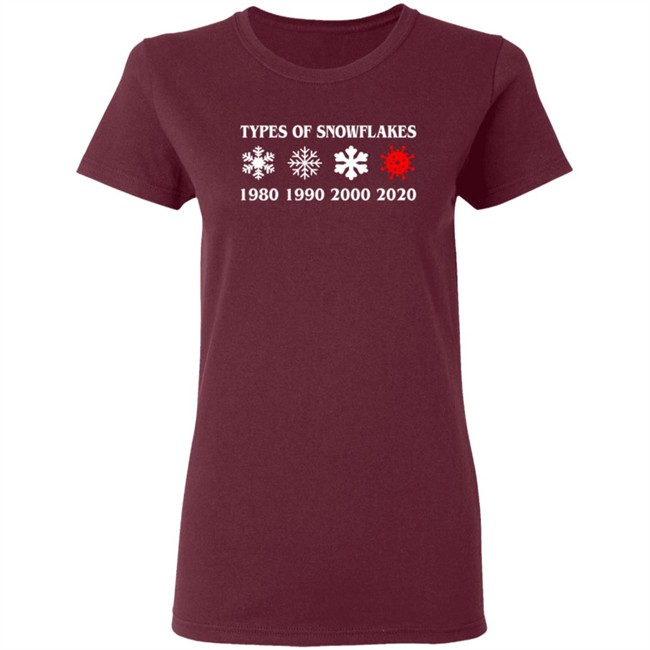Inspire Uplift Types Of Snowflakes Tee Shirt Inspire Uplift Types Of Snowflakes Tee Shirt