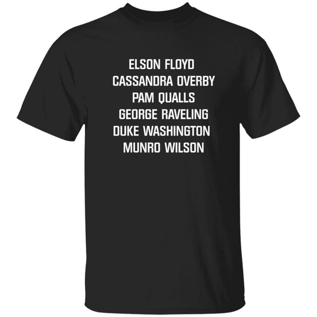 Features Six Names Munro Wilson Duke Elson Floyd Cassandra Overby George Raveling Pam Qualls Shirt Cougar Logo And Bhm Black History Month