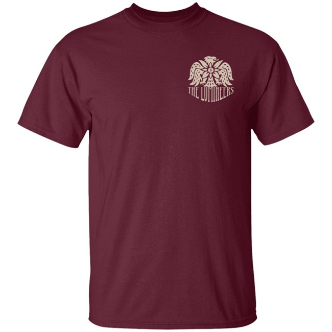 The Lumineers Merch Soaring Eagle Crest Shirt The Lumineers Merch Soaring Eagle Crest Shirt