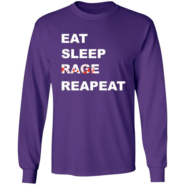 Sullivan King Merch Tyfr Eat Sleep Rage Repeat Shirt Sullivan King Merch Tyfr Eat Sleep Rage Repeat Shirt