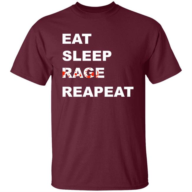 Sullivan King Merch Tyfr Eat Sleep Rage Repeat Shirt Sullivan King Merch Tyfr Eat Sleep Rage Repeat Shirt