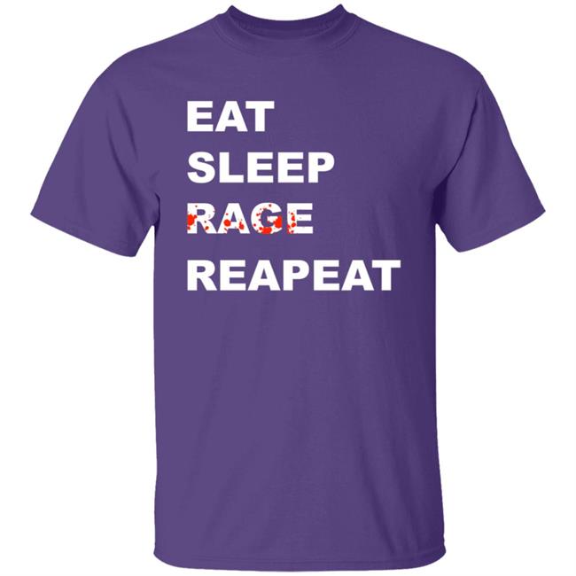 Sullivan King Merch Tyfr Eat Sleep Rage Repeat Shirt Sullivan King Merch Tyfr Eat Sleep Rage Repeat Shirt