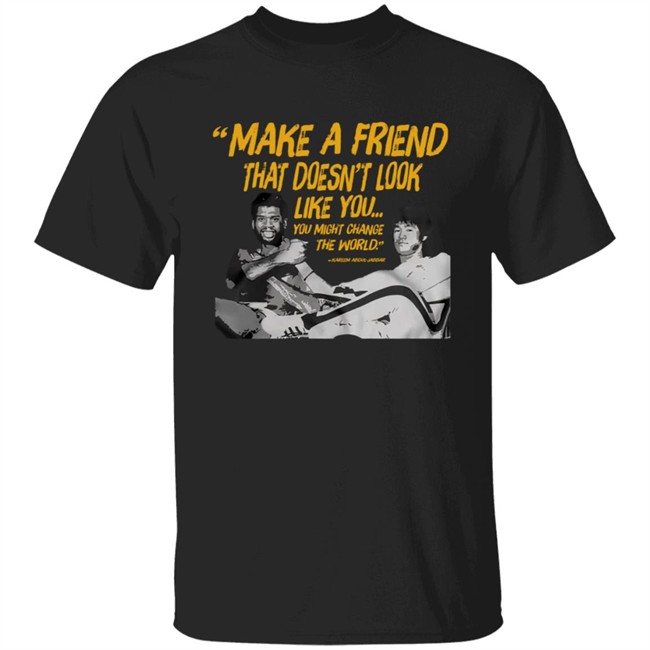 Kareem Abdul Jabbar Bruce Lee Make A Friend T Shirt