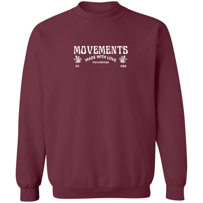 Movements Merch Movements Made With Love Hoodie Movements Merch Movements Made With Love Hoodie