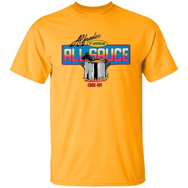 Hypebeast Merch Freddie Gibbs The Alchemist Alfredo's Sauce Cook Off Tee Shirt Hypebeast Merch Freddie Gibbs The Alchemist Alfredo's Sauce Cook Off Tee Shirt