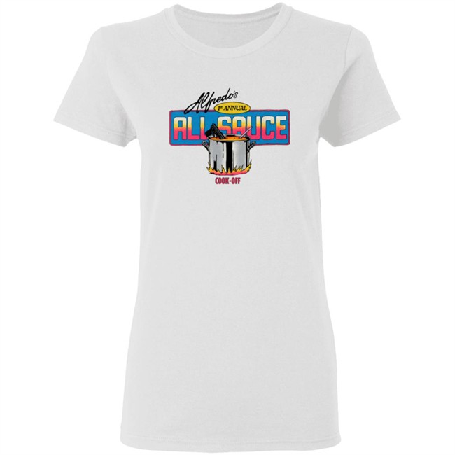 Hypebeast Merch Freddie Gibbs The Alchemist Alfredo's Sauce Cook Off Tee Shirt Hypebeast Merch Freddie Gibbs The Alchemist Alfredo's Sauce Cook Off Tee Shirt