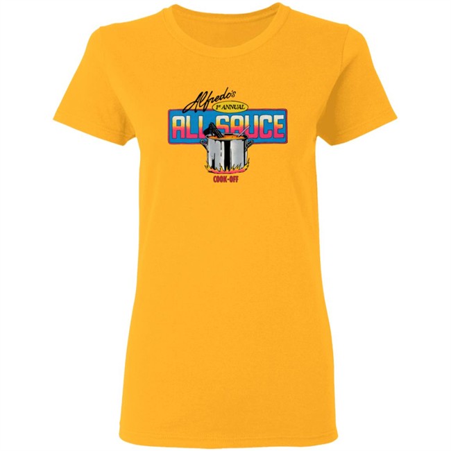 Hypebeast Merch Freddie Gibbs The Alchemist Alfredo's Sauce Cook Off Tee Shirt Hypebeast Merch Freddie Gibbs The Alchemist Alfredo's Sauce Cook Off Tee Shirt