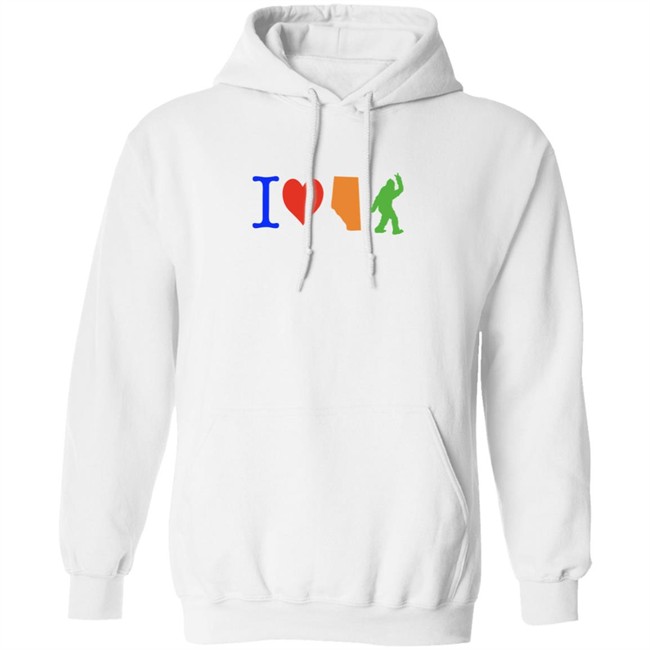 I Love Alberta Bigfoot T Shirt I Love Alberta Bigfoot T Shirt