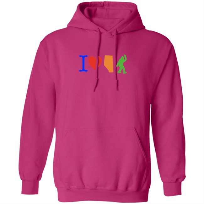 I Love Alberta Bigfoot T Shirt I Love Alberta Bigfoot T Shirt