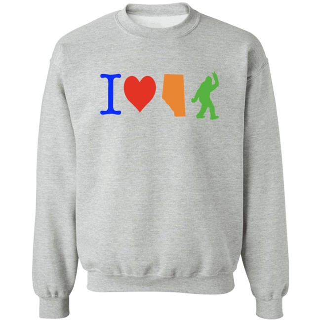 I Love Alberta Bigfoot T Shirt I Love Alberta Bigfoot T Shirt