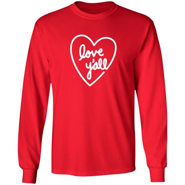 Addison Rae Merch Love Y’All Red Hoodie Addison Rae Merch Love Y’All Red Hoodie