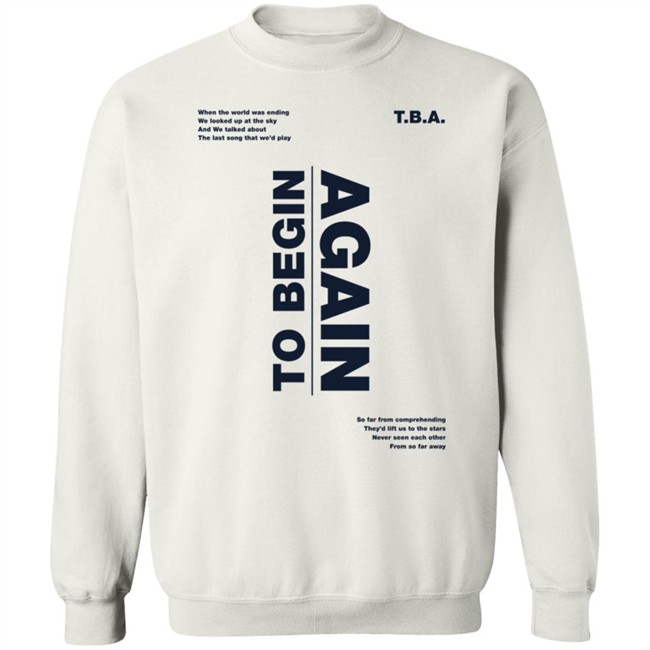 Ingrid Michaelson Merch Tba To Begin Again Hoodie Ingrid Michaelson Merch Tba To Begin Again Hoodie