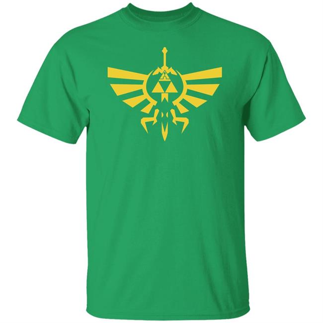 New Legend Of Zelda Triforce Famous Game Logo Men's Black T Shirt