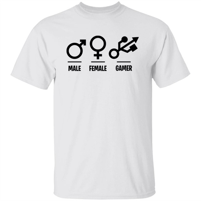 Male Female Gamer T Shirt Male Female Gamer T Shirt