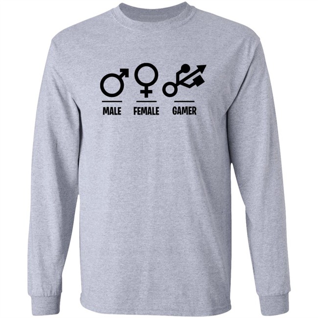 Male Female Gamer T Shirt Male Female Gamer T Shirt