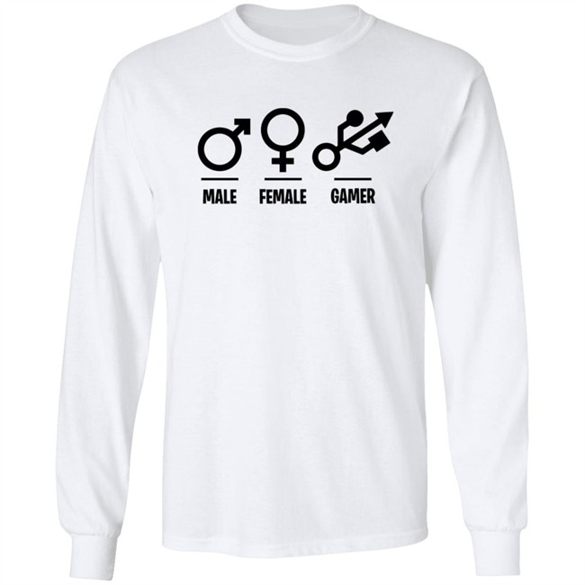 Male Female Gamer T Shirt Male Female Gamer T Shirt
