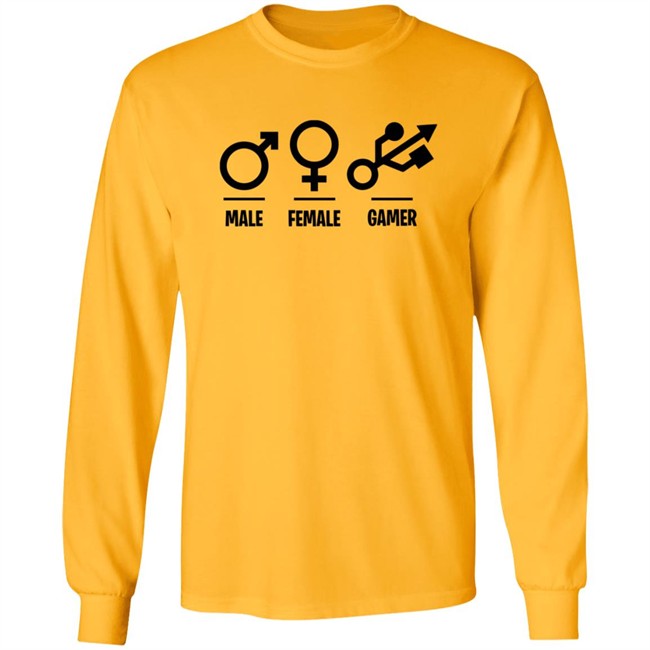 Male Female Gamer T Shirt Male Female Gamer T Shirt